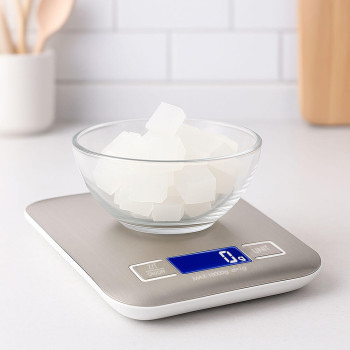 Digitale Waage mit einem Gewicht von bis zu 5 kg. Online-Verkauf