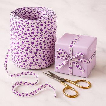 Bänder zum Dekorieren. Bast mit Herzen. Online-Verkauf.