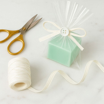 Weißes Bastband. Online-Verkauf.