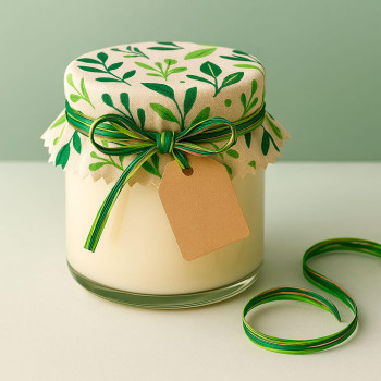 Bastband in drei Farben: Beige, Pistazie und Kiefer zum Verpacken