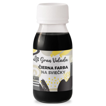 Čierna farba na sviečky