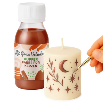 Farbe für Kupferkerzen