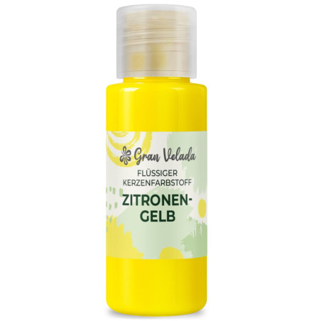 Flüssiger zitronengelber Farbstoff zur Herstellung von Kerzen