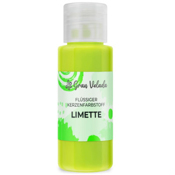 Flüssiger limettenfarbener Farbstoff zur Herstellung von Kerzen