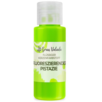 Fluoresziender pistatazien-Flüssigfarbstoff zur Herstellung von Kerzen