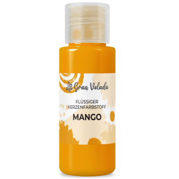 Flüssiger mangofarbener Farbstoff zur Herstellung von Kerzen