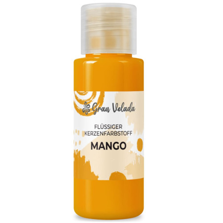 Flüssiger mangofarbener Farbstoff zur Herstellung von Kerzen