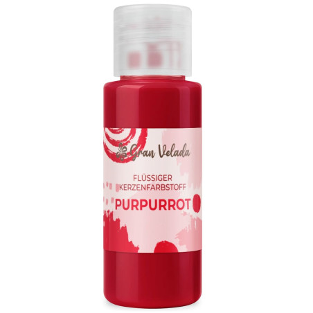 Flüssiger purpurroter Farbstoff zur Herstellung von Kerzen