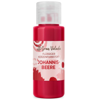 Flüssiger Johannisbeerfarbstoff zur Herstellung von Kerzen