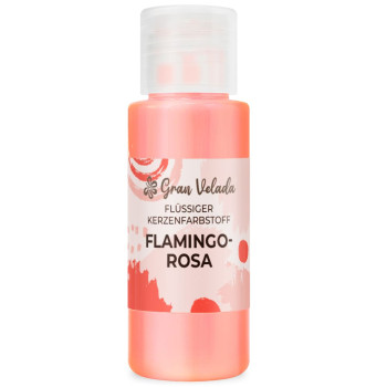 Flüssiger flamingorosa Farbstoff zur Herstellung von Kerzen