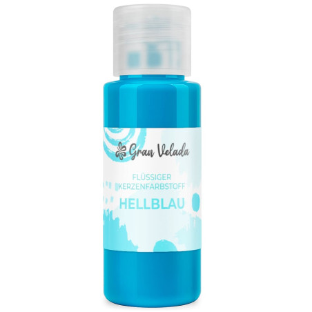 Hellblauer flüssiger Kerzenfarbstoff