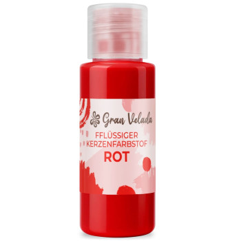 Rote flüssige Kerzenfärbung