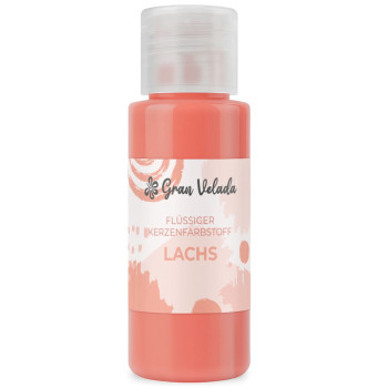 Lachskerze flüssig färbend