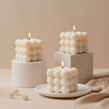 Bubble Candle Form mit 9 Kugeln. Qualität und guter Preis!