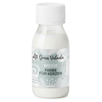 Weiße Farbe für Kerzen