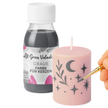 Graue Farbe für Kerzen