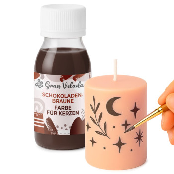 Schokoladenbraune Farbe für Kerzen