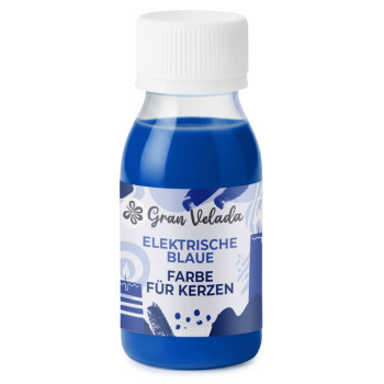 Elektrische blaue Farbe für Kerzen