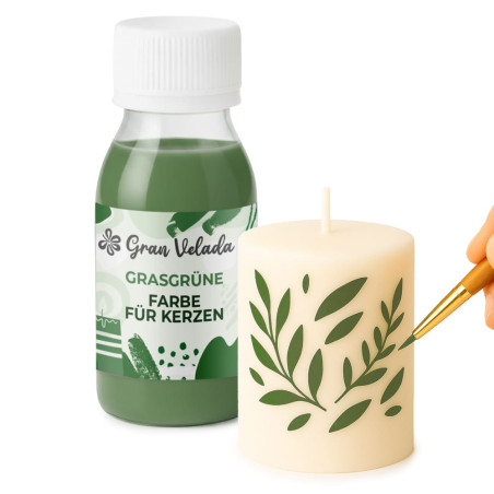 Tráva zelená farba na sviečky