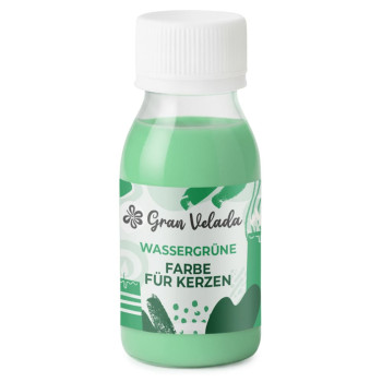 Wassergrüne Farbe für Kerzen
