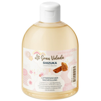 SHIZUKA Lufterfrischer zum Nachfüllen - Sandelholz- und Moschusduft. Toller Abend