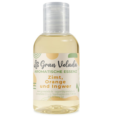 Aromatische Essenz aus Zimt, Orange und Ingwer