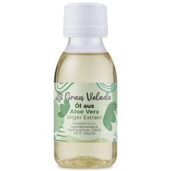 Öliger Extrakt aus Aloe Vera mit feuchtigkeitsspendender und beruhigender Wirkung.
