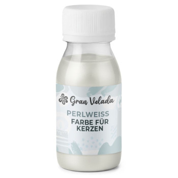 Perlweiße Kerzenfarbe. Online-Verkauf.