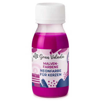 Neon malvenfarbene Kerzenfarbe : Gran Velada