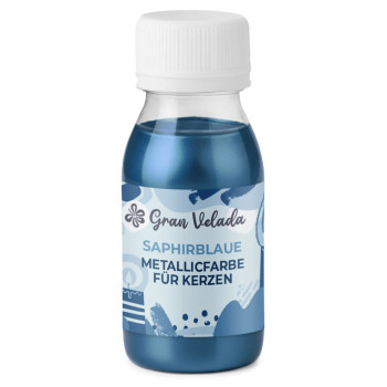 Saphirblauer Metallic-Kerzenlack : Gran Velada