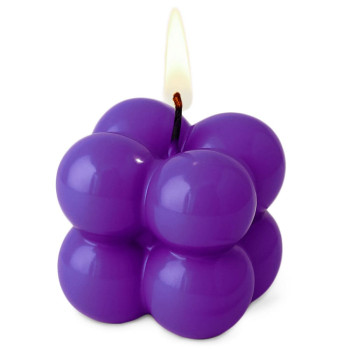 Elektrisch violetter Kerzenlack