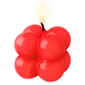 Neonroter Kerzenlack