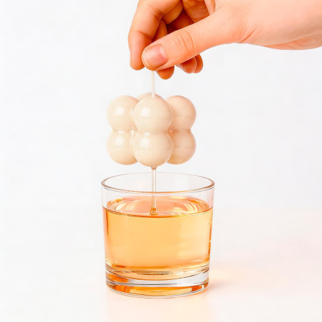 Glänzender Lack für Kerzen