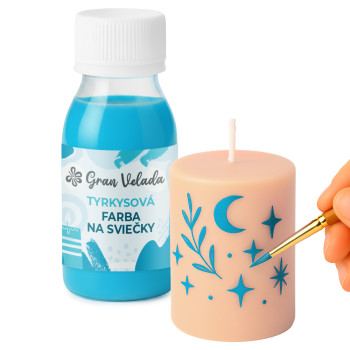 Spezielle türkisfarbene Farbe für Kerzen. Online-Verkauf.