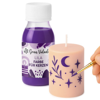 Lila Farbe für Kerzen