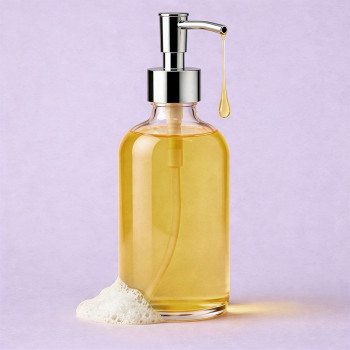 Eigelber Flüssigfarbstoff zur Herstellung von Glycerinseife.