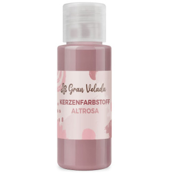 Flüssige rosa Kerzenfarbe in Pulverform