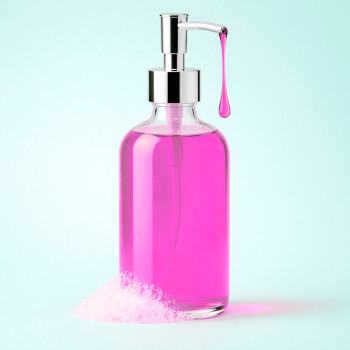 Fuchsia flüssigfarbstoff zur Herstellung von Glycerinseife.