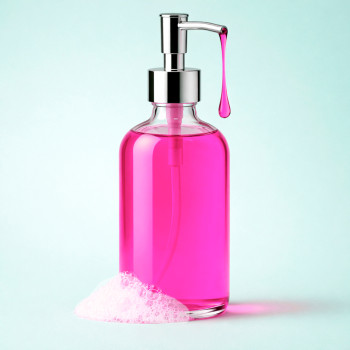 Gummirosa Flüssigfarbstoff zur Herstellung von Glycerinseife.