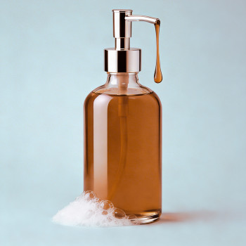 Karamellbrauner Flüssigfarbstoff zur Herstellung von Glycerinseife.