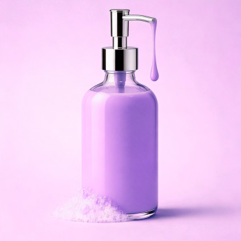 Lila Flüssigfarbstoff zur Herstellung von Glycerinseife.
