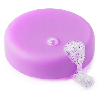 Konzentrierter flüssiger lilafarbener Farbstoff. Online-Verkauf.