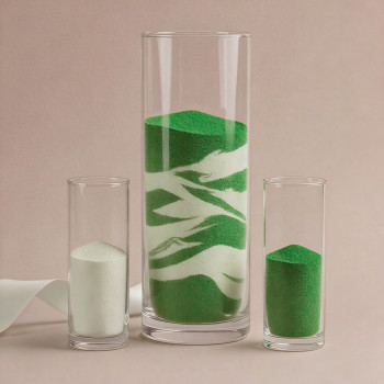 Feiner grüner Sand zum Basteln. Online-Verkauf.