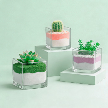 Feiner grüner Sand zum Basteln. Online-Verkauf.