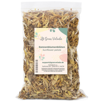 Sonnenblumenblütenblätter - Natürliche Weichmacher und Dekorationen. Toller Abend