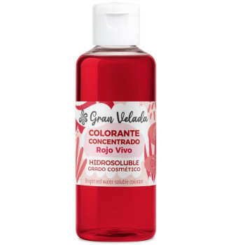 Tinte rojo vivo - Colorante para bombas de baño y sales