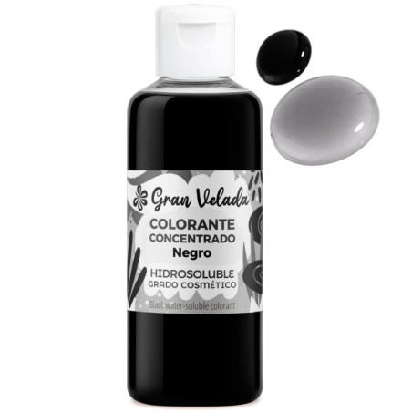 Colorante negro - Tono intenso para bombas de baño
