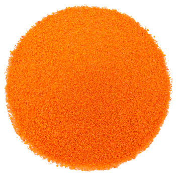 Neonorangefarbener feiner Sand