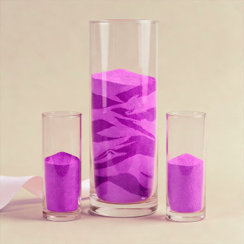 Arena malva neón para manualidades y decoración de eventos