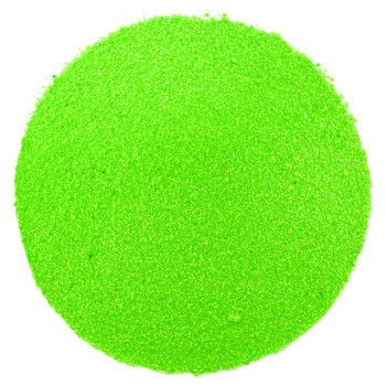 Feiner neongrüner Sand